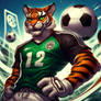 Soccer tiger