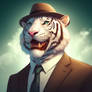 White tiger in suit: #3