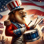 Patriotic lion drummer: #7