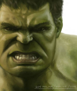 The Incredible Hulk: Painting practice and study