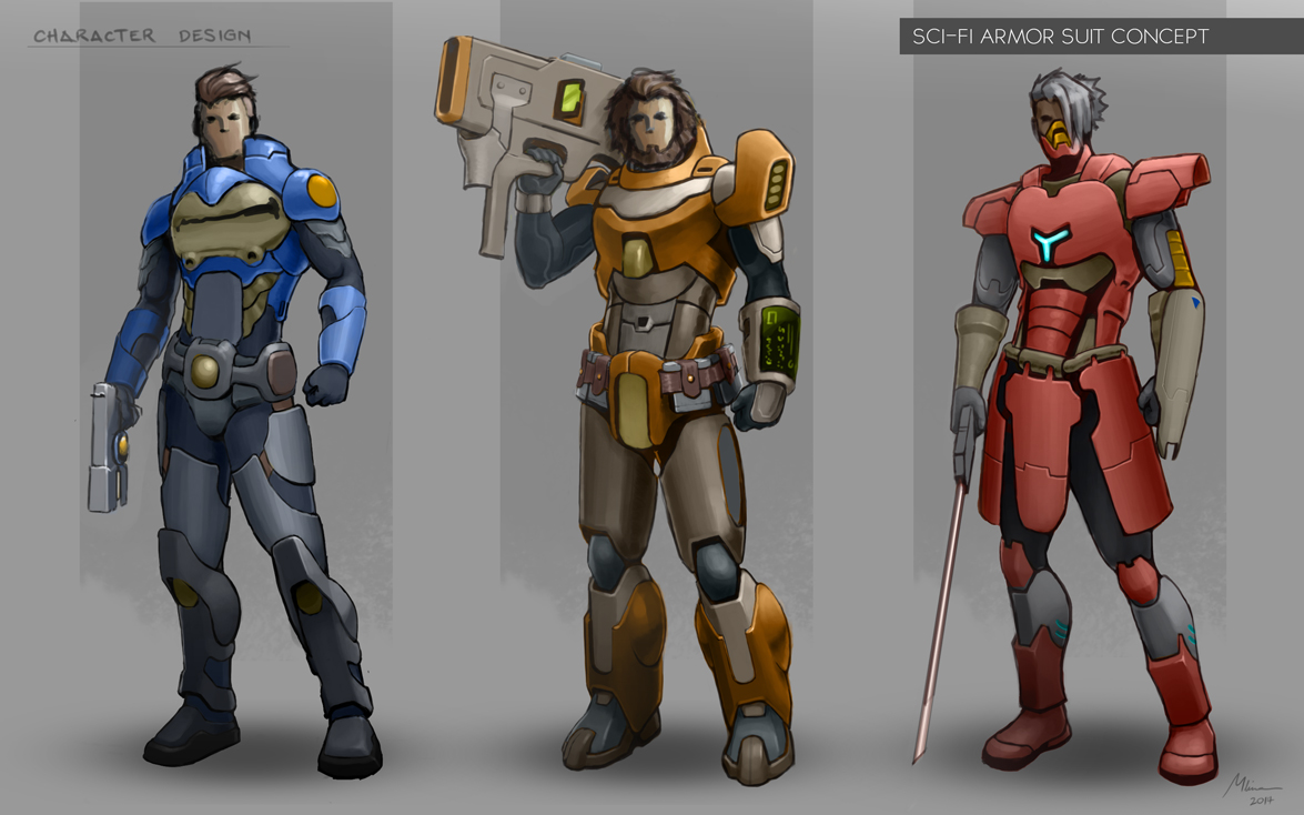 Character Design - Armor Suit by artlon on DeviantArt