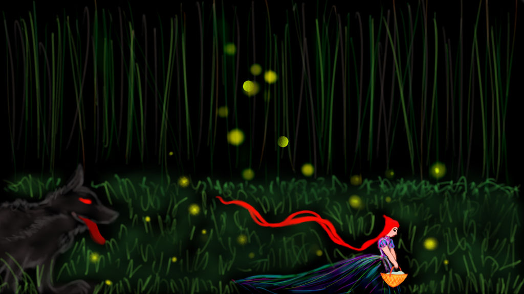 Fireflies warning the Red (Digital Original) by starmoon2208