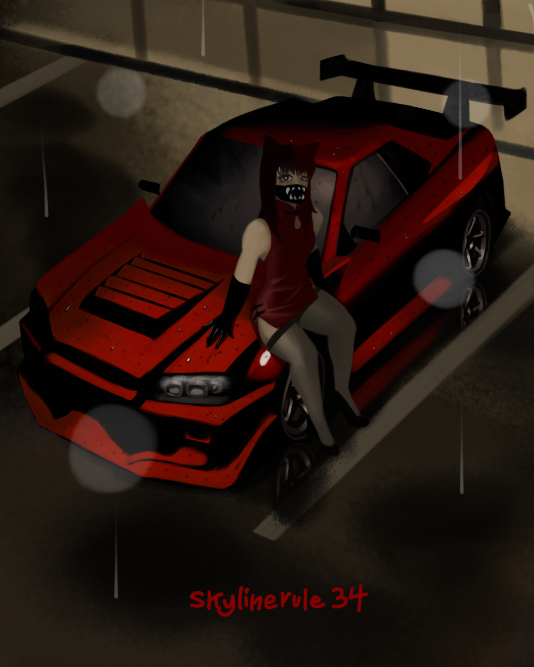 Skyline R34 Sunline racing by OMNIVORETHECARNIVORE on DeviantArt