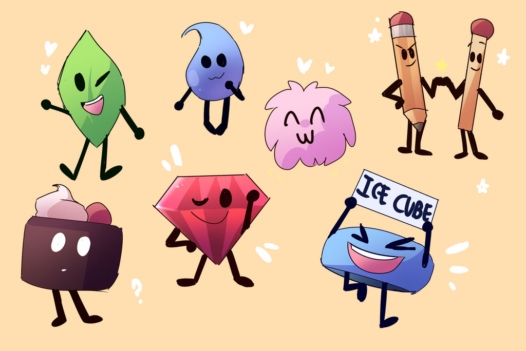 Bfdi Animation Character Fav BFDI characters by alice-cool on DeviantArt