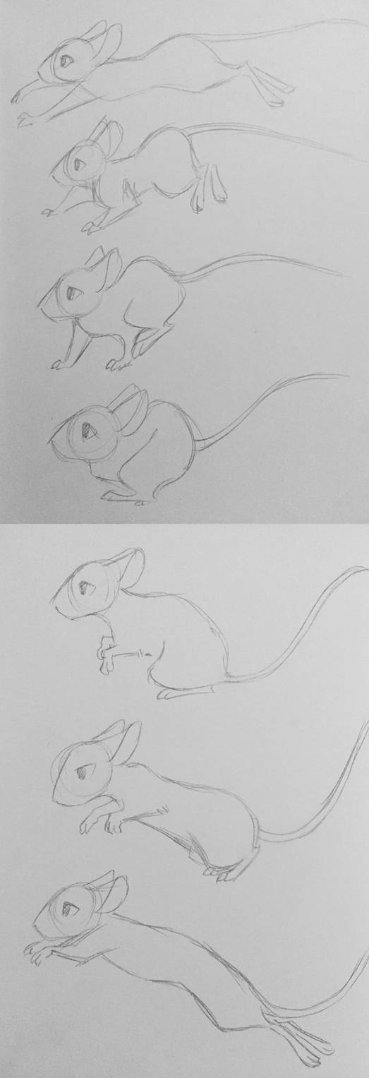 Mouse Running Sign Mouse Run Markings