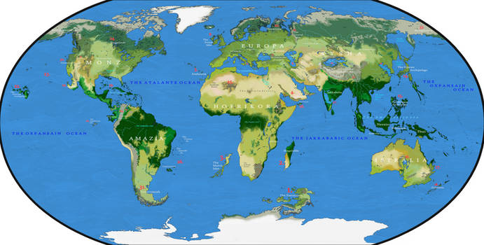 Oha's Earth 3.0 - divergent geography