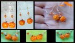 Halloween Pumpkin Earrings by AlexandraKnickel