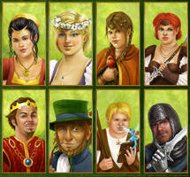 Halfling Avatar Illustrations