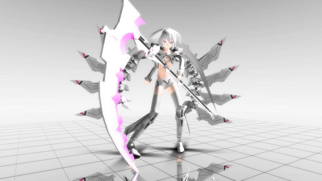 Rock Mmd Model MMD : White Rock Shooter by Ben-Drowned-01 on DeviantArt