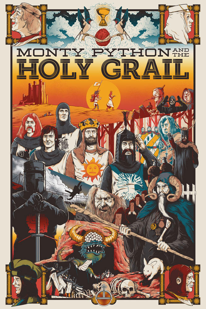 Monty Python and the Holy Grail movie poster by NikobyArt on DeviantArt