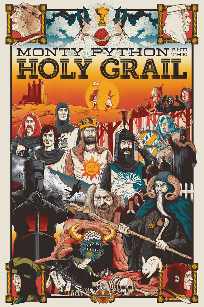 Monty Python and the Holy Grail movie poster by NikobyArt on DeviantArt