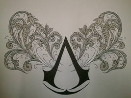 Assassin's Creed belt tattoo design