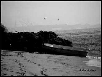 boat in the sand