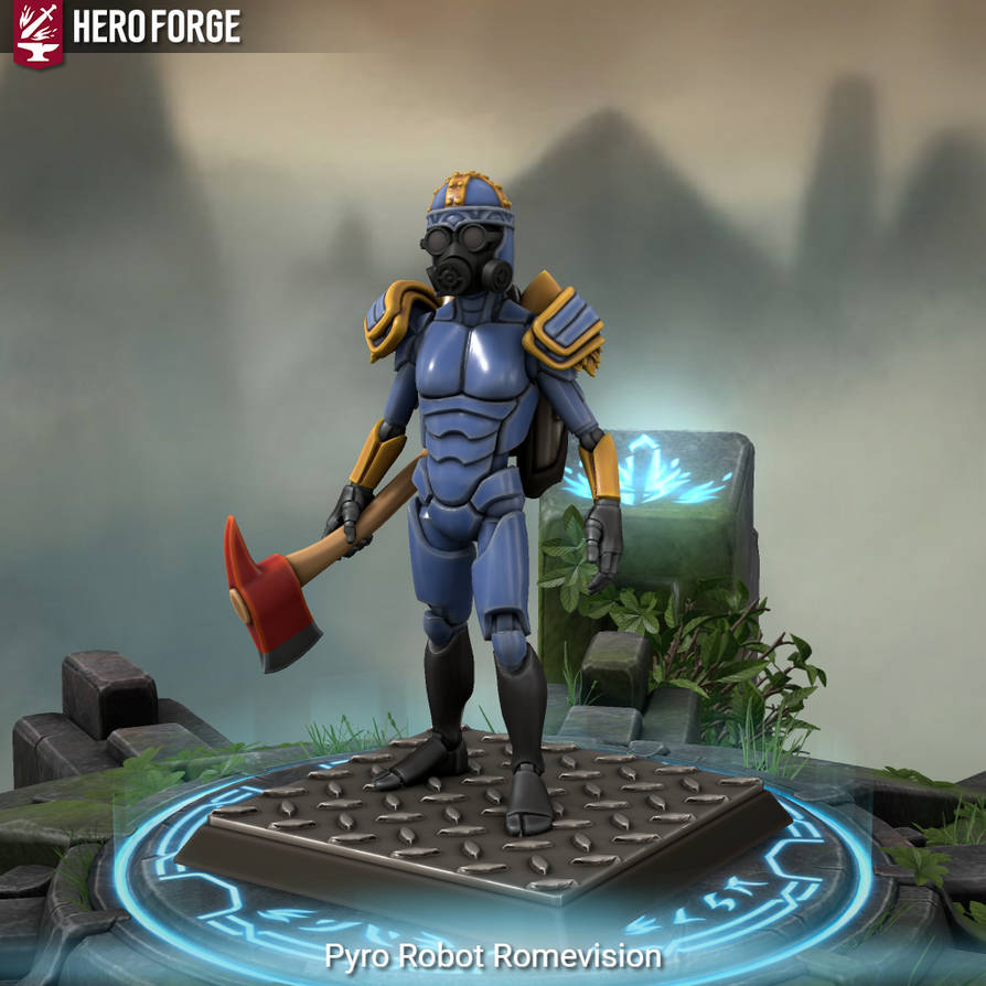 Pyro Robot Romevision TF2 Hero Forge by ServantofEntropy on DeviantArt