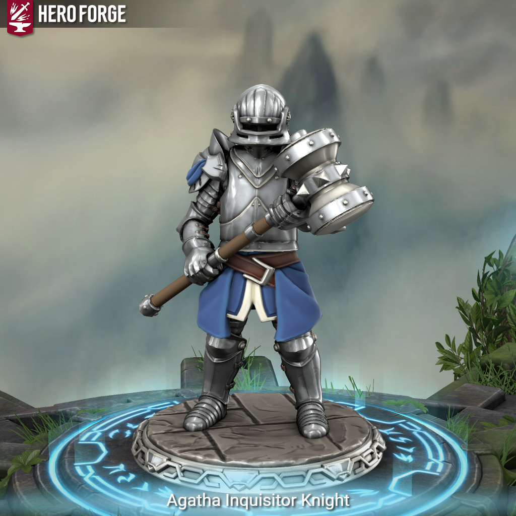 Heroforge Knight Kitbash Agatha Inquisitor Knight Hero Forge by ServantofEntropy on DeviantArt