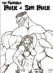 Hulk and She Hulk back to back