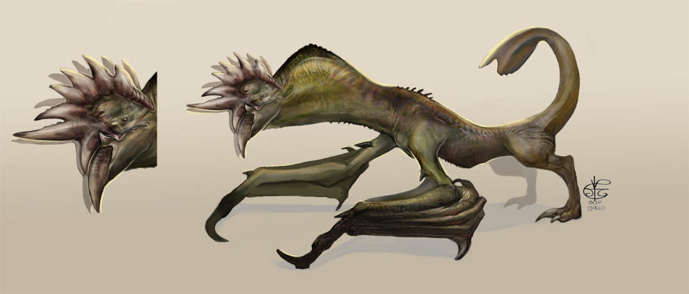 Razor Jaw Dragon by Vincent-Covielloart on DeviantArt