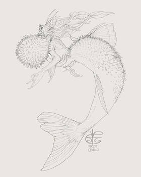 Pufferfish Mermaid