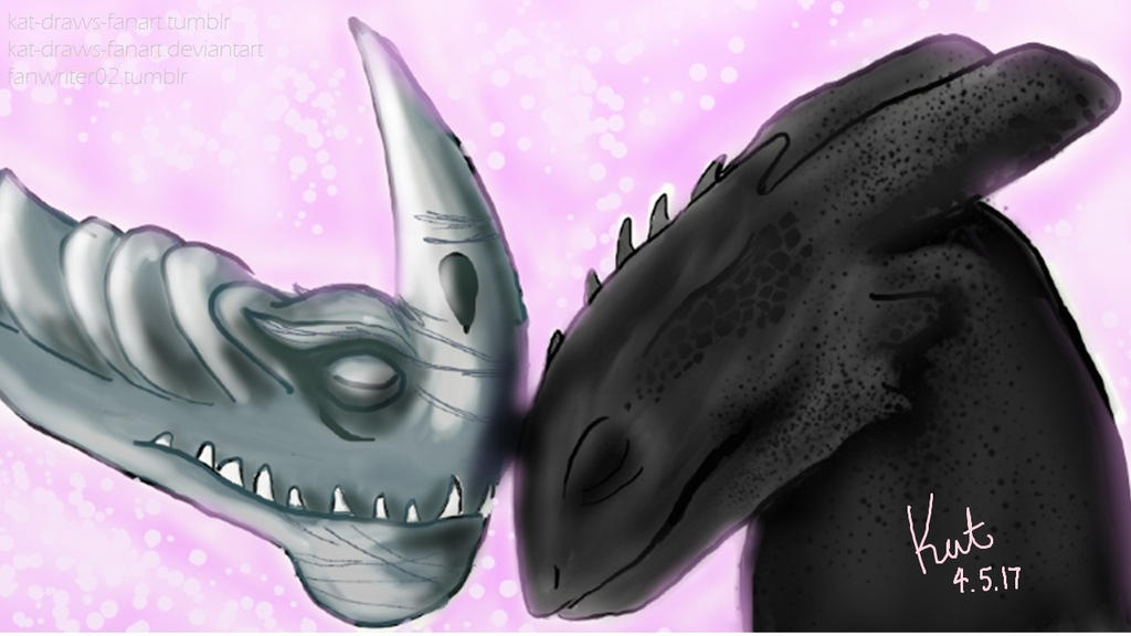 Toothless With Wind Toothless and Windshear by kat-draws-fanart on DeviantArt
