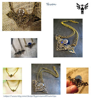 Yevon:  A Brass Filigree Necklace