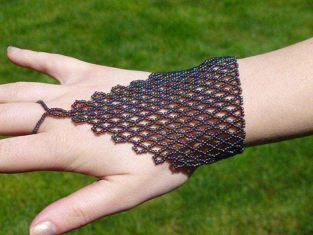 Netted Hand Design Black Netted Handflower by FeynaSkydancer on DeviantArt