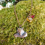 Sleeping fox necklace