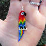 Beaded Macaw Pendant