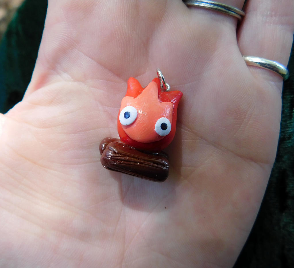 Polymer Clay Calcifer Pendant