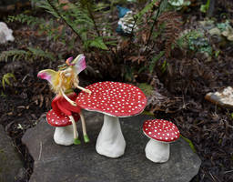 Mushroom Table and Chairs set