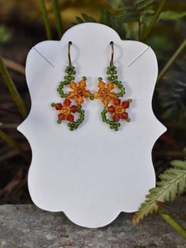 Fall Flower earrings