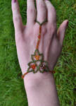 Triple Leaf Slave Bracelet by FeynaSkydancer