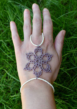 Beaded Flower Slave Bracelet