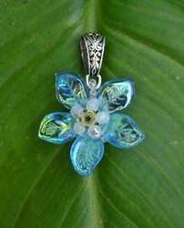 Blue Flower Pendant