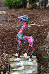 Flower powered giraffe