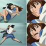 Yuri ryona anime catfight, female wrestling