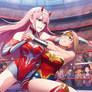 Wonder Woman hold vs Zero Two ryona anime catfight