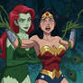 Wonder Woman tickling vs Poison Ivy ryona catfight