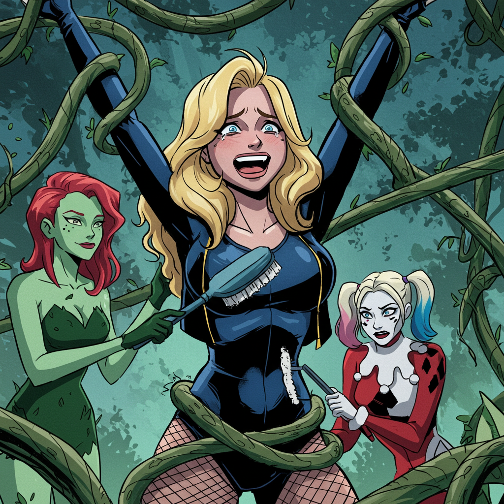 Black Canary Poison Ivy Harley Quinn Tickle Fight By Catfightx On black-canary-poison-ivy-harley-quinn-tickle-fight-by-catfightx-on