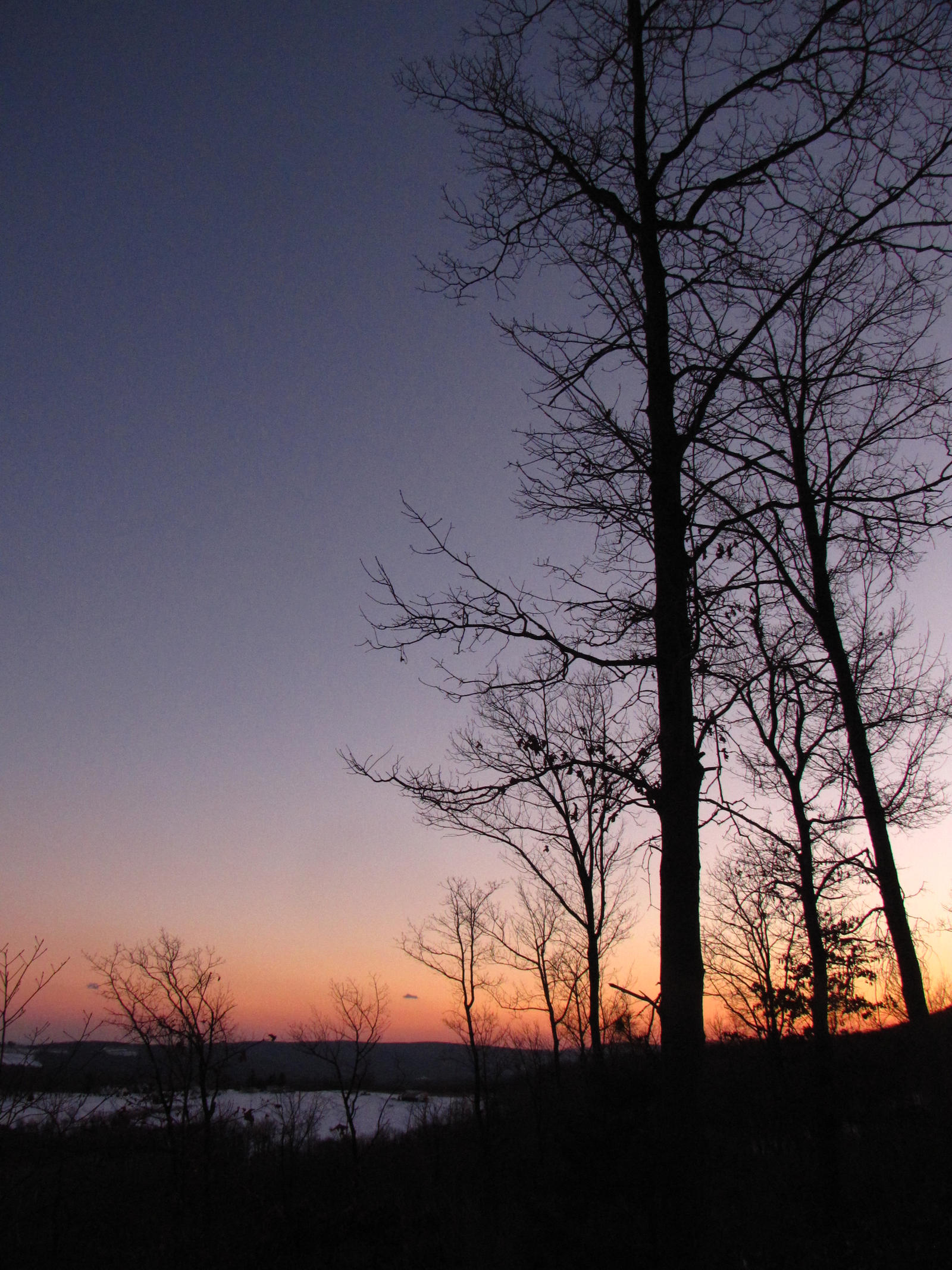 a beautiful winter sky