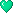small heart - teal