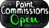 B/W Ani : Point Commissions OPEN - Button by x-Skeletta-x