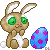 Easter Bunny with Egg - F2U! by Skelettaa