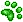 Paw Print (Green) - F2U!