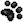 Paw Print (Black) - F2U!