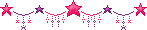 Star + Dangles Divider (Pink-DarkPurple) - F2U! by x-Skeletta-x