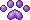 Paw Print .v4 - Purple - F2U!