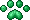 Paw Print .v4 - Green - F2U!