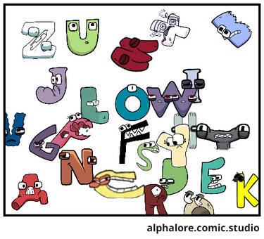 Humanized lowercase Alphabet Lore - Comic Studio