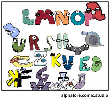 Alphabet lore but is scary by Persephonwhite2005 on DeviantArt