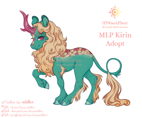 Kirin Raspberry Kirin Adopt - Raspberry Cotton {REDUCED} by IfIWasAPlant on DeviantArt